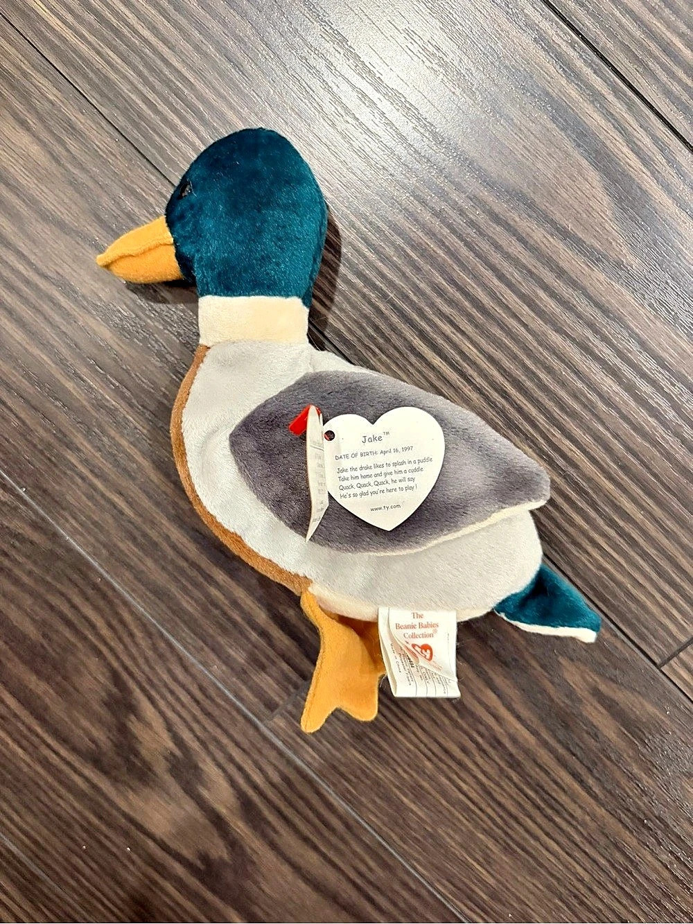 Ty Jake the Mallard Duck Plush Stuffed Animal